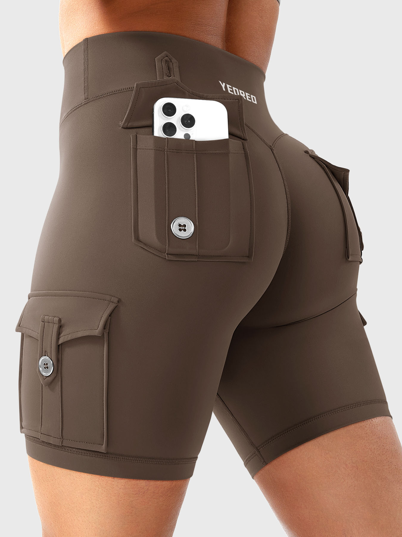 Cargo Pocket Biker Shorts