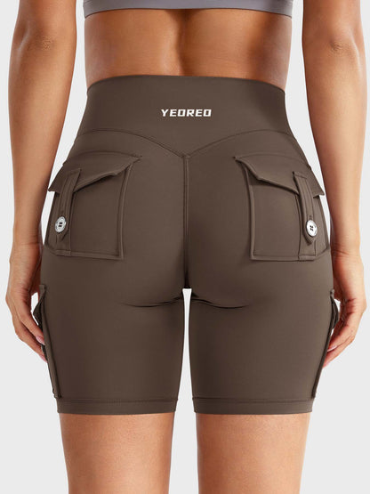 Cargo Pocket Biker Shorts
